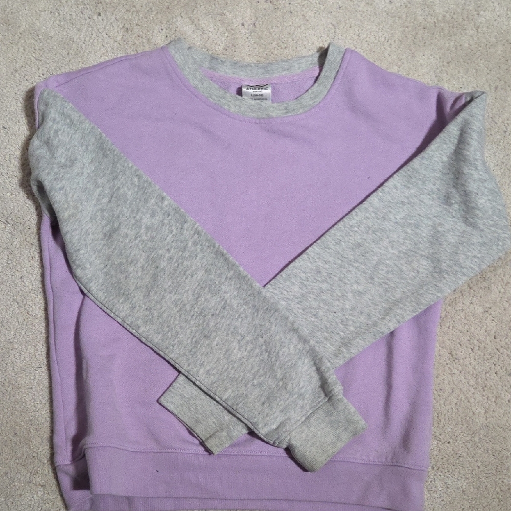 Athletic Works Lilac and Heather Kids Sweater